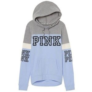 VS Pink high cowl colorblock pullover sweater